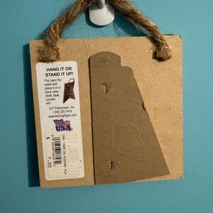 Brown Rustic Art Wall Decor with Twine Handle